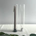 Set of 10 Glass Hurricane Candle Sleeves — 5cm x 27cm