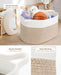 Large Cotton Rope Storage Basket — Foldable Laundry & Blanket Bin (55×38×30 cm)