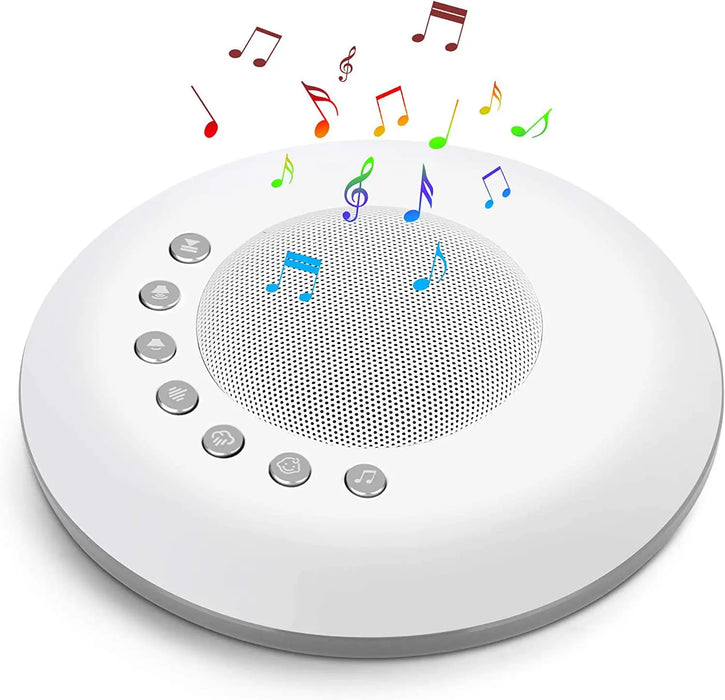 Portable Baby White Noise Machine — 28 Soothing Sounds, USB‑C Rechargeable, Timer & Memory