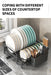 Expandable Dish Drainer with Drainboard — Rustproof Counter Organiser (Black, White, Pink)