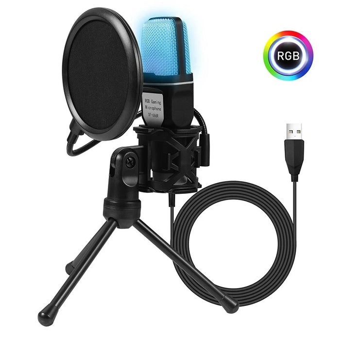 USB Condenser Microphone Kit for PC & Laptop — Desktop Streaming, Podcasting and Gaming