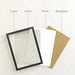 Classic Wood Photo Frame — 21 × 30 cm & 30 × 40 cm, Black or White