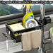 3-in-1 Kitchen Tap Organiser - Sponge & Brush Caddy with Drain Tray