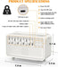 Bluetooth White Noise Machine with Aroma Diffuser, Humidifier & Night Light — 8 Sounds, 3‑Level Dimming
