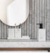 4-Piece Marble-Pattern Resin Bathroom Set — Lotion/Soap Dispenser, Toothbrush Holder, Tumbler & Tray (Black or White)