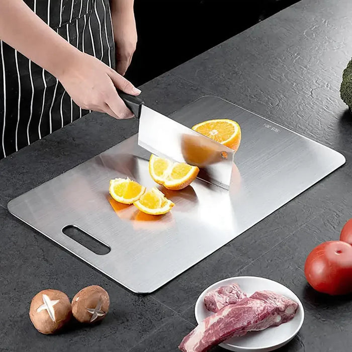 Titanium Cutting Stainless Board — Thickened Double-Sided Food-Grade Cutting Board