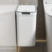 Touchless Wall-Mounted Bathroom Bin — Odour-Sealing Rectangular Plastic, 9L (White)