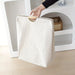 Large Dual-Handle Laundry Hamper — Tall Freestanding Waterproof Cotton Basket (Khaki)