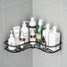 1pc Stainless Steel Corner Shower Caddy — No‑drill Wall‑Mounted Bathroom Organiser
