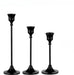 Vintage Elegant Tabletop Candle Holders – Metal & Aluminium, Single or 3‑Piece Sets