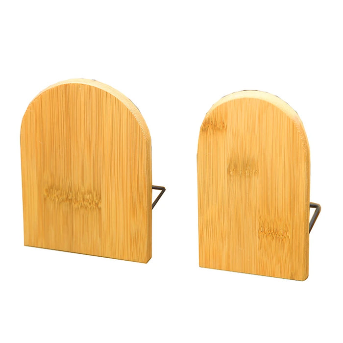 Nature Bamboo Desktop Bookends – Bamboo Book Stand (S & L)