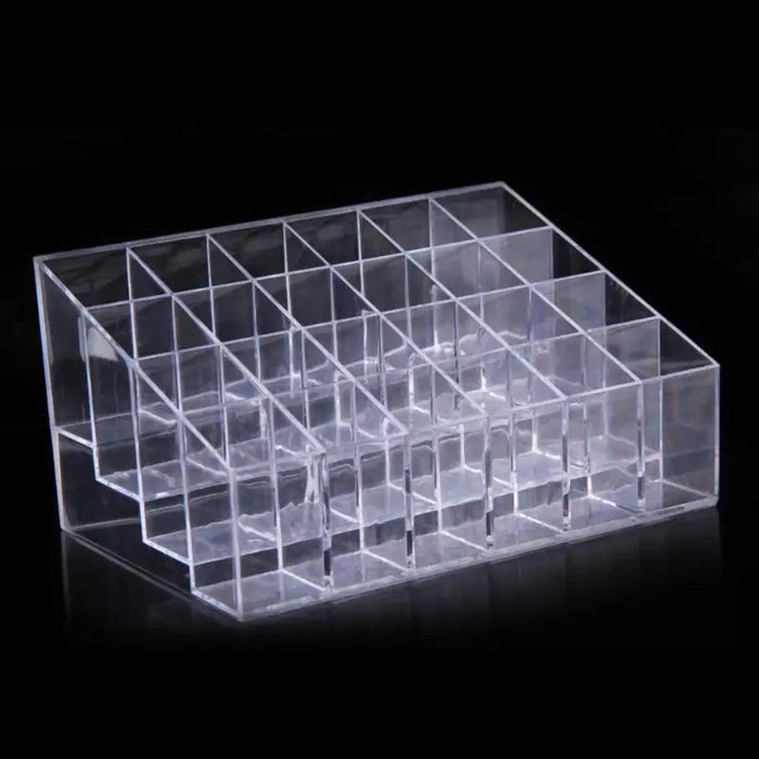 Acrylic 24-Grid Lipstick & Makeup Organiser Display Rack (Large)