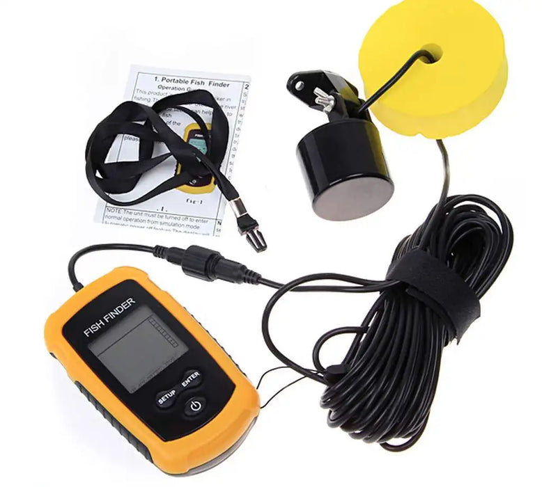 Portable Sonar Fish Finder — 100 m Depth, 45° Beam & Fish Alarm