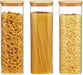 Square Borosilicate Glass Storage Jars with Bamboo Lids — 1450ml, 2 or 4 Pack