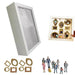 Mini Museum Silhouette Photo Box – DIY Memory Display Kit with Frames & Figurines