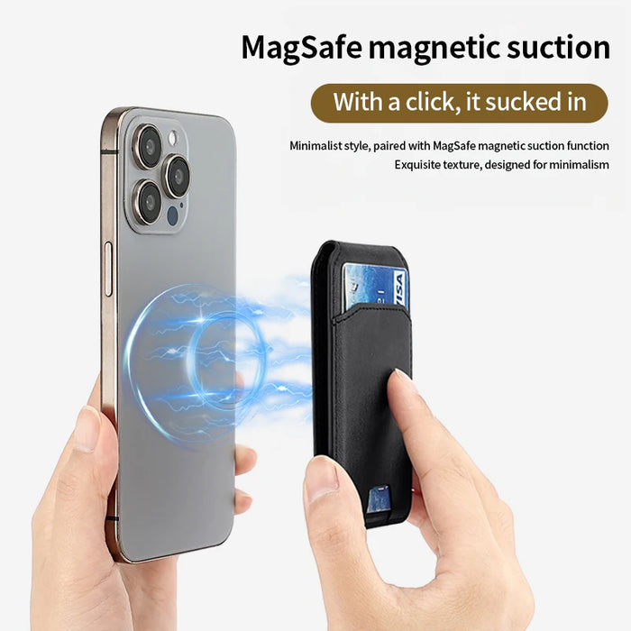 Magnetic Leather Wallet Case for iPhone 12/13/14/15/16 Pro Max – Card Holder