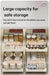 Metal Slide‑Rail Pull‑Out Cabinet Organiser with Self‑Adhesive Base