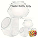 Clear Hexagonal Candy & Cookie Jar with Lid — Reusable Plastic Countertop Organiser