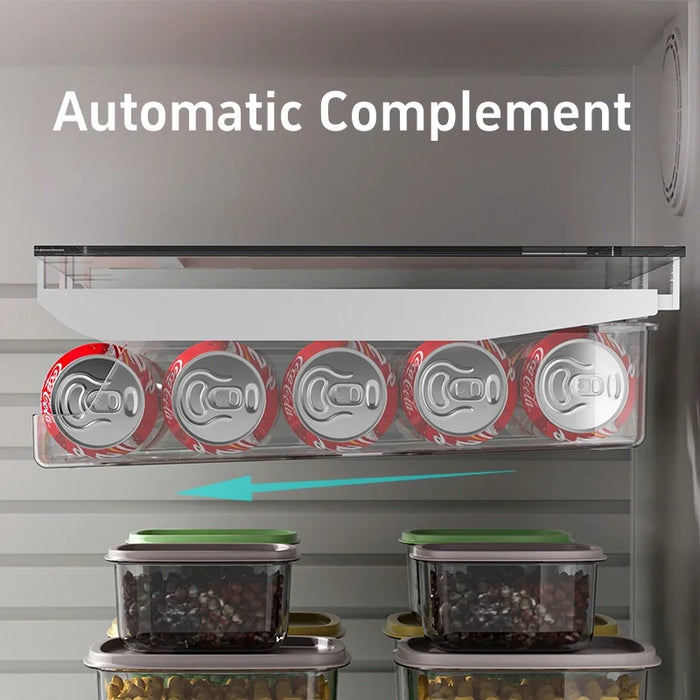 Clear Fridge Can Dispenser — 33×13×8.5cm