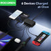 Rocoren 100W GaN 6‑Port Desktop USB Charger – 3x USB‑C & 3x USB‑A