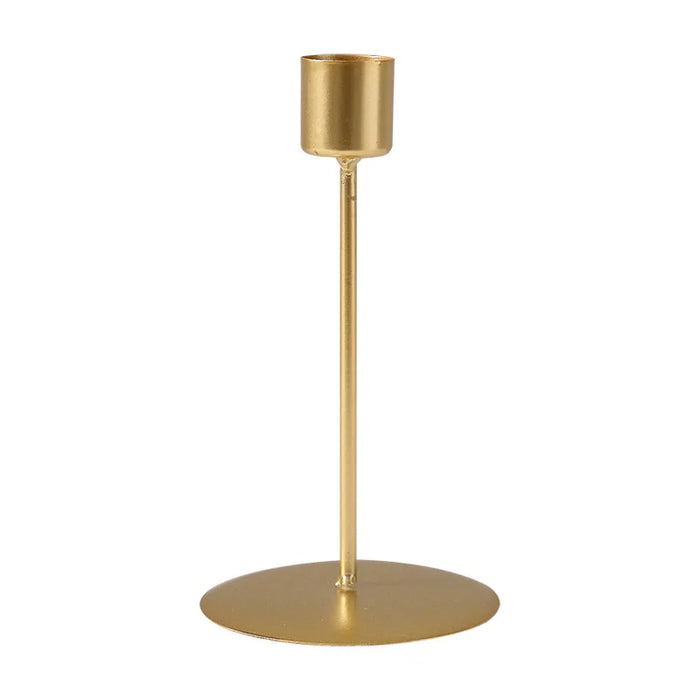 Simple Iron Candlestick — Dinner Table Candle Holder