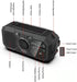 Portable Solar Emergency AM/FM Radio with Hand Crank, USB-C Charger and Torch