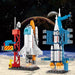 107-Piece DIY Space Rocket & Spaceship Building Set — Launch Centre Model (Plastic Bricks)