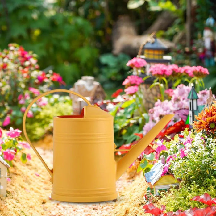 2-litre Long-Spout Watering Can — Durable Plastic with Ergonomic Handle