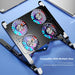 Foldable Laptop Cooling Pad — 2 or 4 Fans, RGB, 7 Heights for 11–17.3-inch Laptops