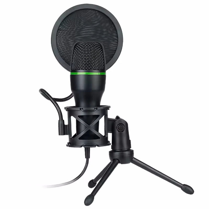 USB Condenser Microphone for PC & Laptop — Wired Streaming, Podcasting & Gaming (RGB option)