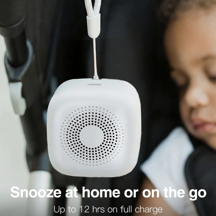 Portable White Noise Machine with Night Light — Rechargeable Sleep Aid for Babies & Adults