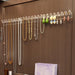Necklace Storage Rack — 3/6/12/18pcs Wall-Mounted Anti-Tangle Jewellery Display with 8 Hooks