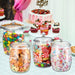 Airtight Clear Plastic Food Canister – 2.2 / 3.8 / 6.5L Flour, Cookie & Candy Jar with Lid