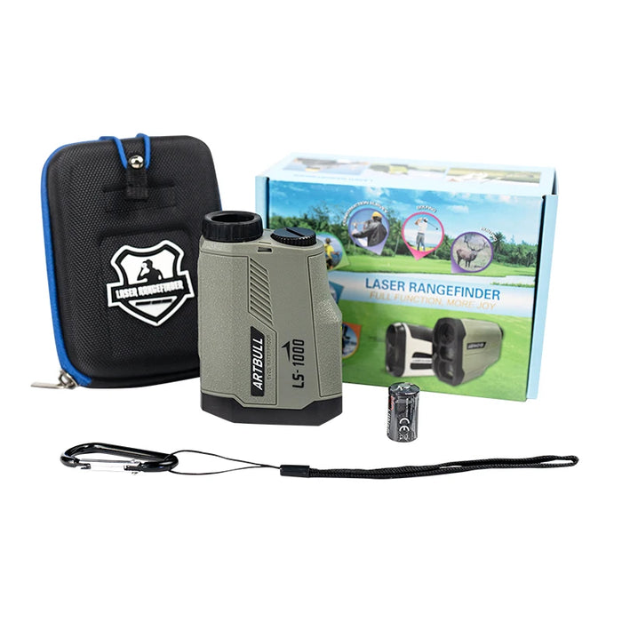 1000m Laser Rangefinder with Slope — 6× Magnification, Flag‑Lock & CR2 Powered