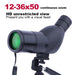 12–36x50 Spotting Scope Monocular — BAK4 Prism, FMC Coating, Waterproof