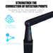 Heavy-Duty Microphone Desk Arm Stand Kit — Adjustable Boom, Pop Filter & Windscreen (Black)