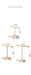 Solid Wood Jewellery Display Stand with Wooden Base – Bracelet, Necklace & Hairband Rack