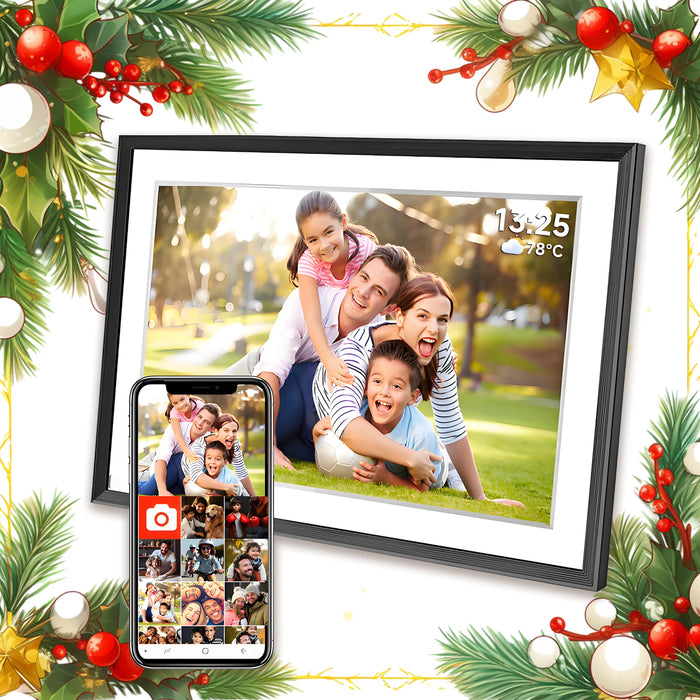 10.1-inch WiFi Digital Photo Frame – 1280×800 IPS Touchscreen, 32GB