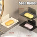 No-Drill Wall-Mounted Space Aluminium Soap Rack — Single or 3-Pack, Black/Grey/White