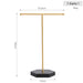 T-shaped Jewellery Display Stand — Wood & Metal, Gold and Black options