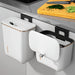Hanging Bin for Cabinet Door with Lid — Wall-Mounted Kitchen & Bathroom Bin