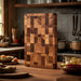 Thick Acacia Double‑Sided Checkerboard Wooden Cutting Board – Non‑slip