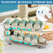 2-Tier Rolling Can Dispenser – Expandable Fridge Can Organiser