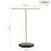 T-shaped Jewellery Display Stand — Wood & Metal, Gold and Black options