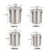 304 Stainless Steel Airtight Food Storage Container with Measurement Scale — 520/1000/1600/2500ml