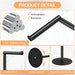 Stainless Steel Freestanding Toilet Roll Holder – 4–5 Roll Storage