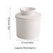 Ceramic Butter Cup with Lid — 350ml Sealed Butter Storage, Blue/Pink/White/Grey
