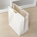 Large Dual-Handle Laundry Hamper — Tall Freestanding Waterproof Cotton Basket (Khaki)