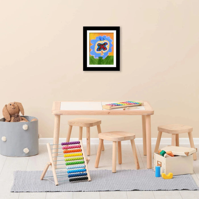 Magnetic A4 Wood Flap Art Frame — Store & Display Children’s Artwork