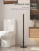 Foldable Floor-Standing Toilet Roll Holder with Reinforced Base, Standalone Dispenser